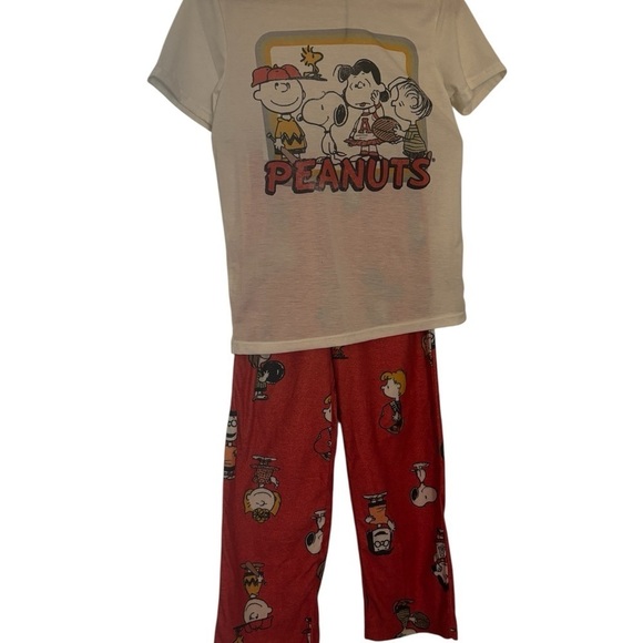 Peanuts Other - Peanuts Kids Pajama Set - Cream and Red